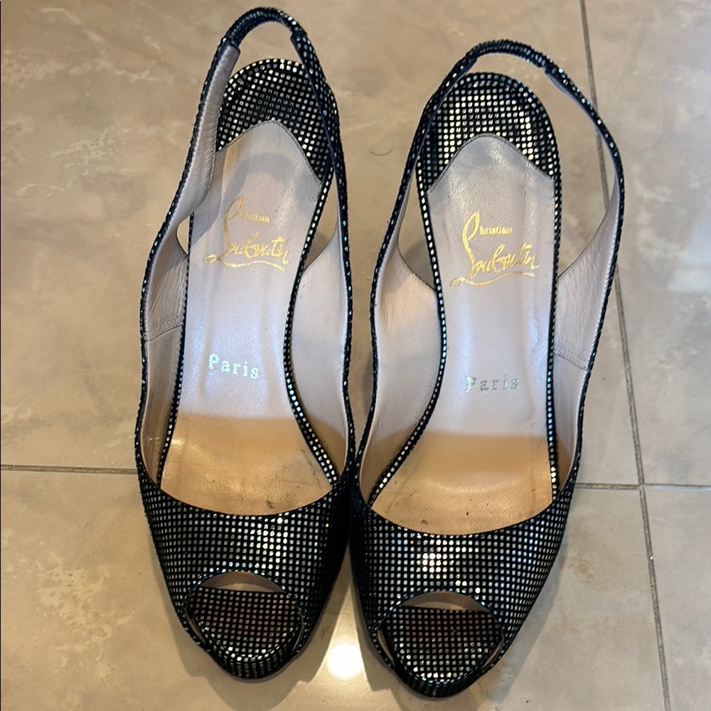 Christian Louboutin Black Heels Elegant Design